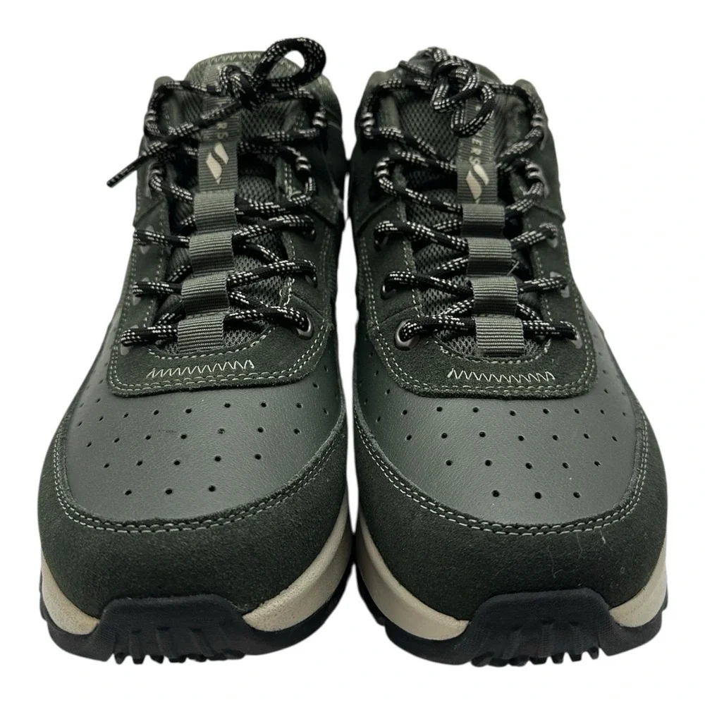 Skechers Uno Rugged Adventure‎ Air Skech Boots Mens Sz 10 Green Suede Shoes NWT